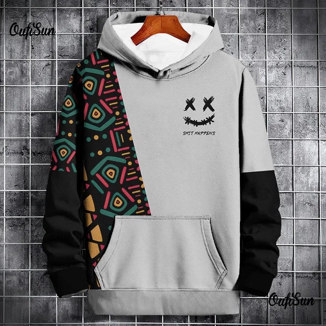 Vintage Men's Hoodie Sweatshirt Hooded Cartoon Graphic Print Daily Pullover Sports Streetwear Designer Autumn Clothing Hoodies