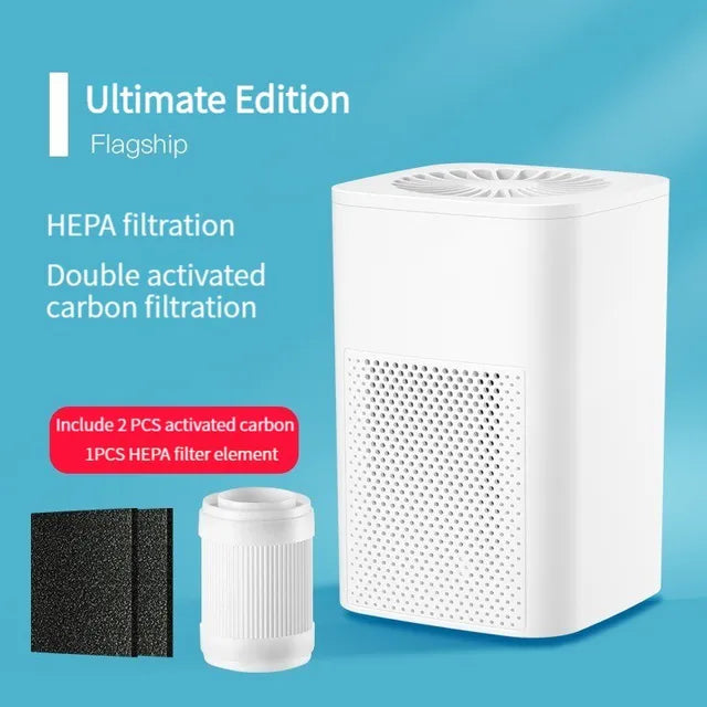 1 PCS Portable Air Purifier Fresheners Filter Air Cleaner Peculiar Smell Secondhand Smoke Filter For Home Bedroom Office