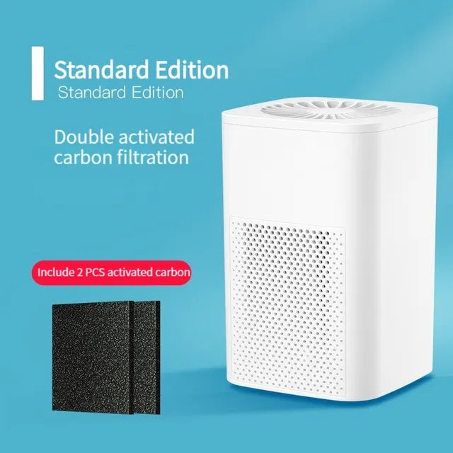 1 PCS Portable Air Purifier Fresheners Filter Air Cleaner Peculiar Smell Secondhand Smoke Filter For Home Bedroom Office