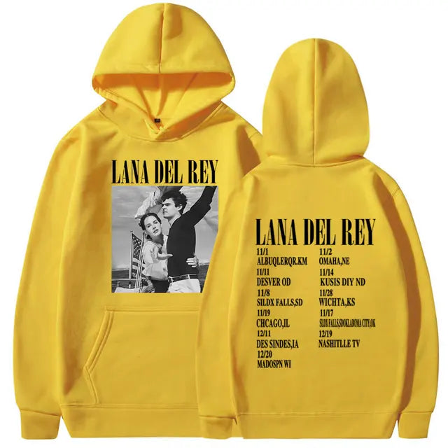 Singer Lana Del Rey Lust for Life Tour Music Album poster prints Pullover Hooded Men Women Sweatshirts Unisex Hoodie Streetwear