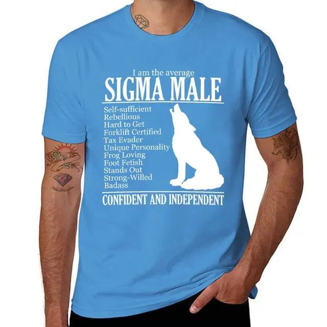 New Average Sigma Male (Please Read) T-Shirt custom t shirt Tee shirt fruit of the loom mens t shirts