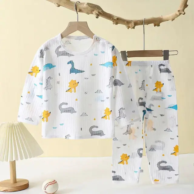 Children Sets Cotton Kids Clothes Long/Short Sleeve Home Sleepwear Children's Clothing Boy Girl Autumn winter Tops Pants Suits