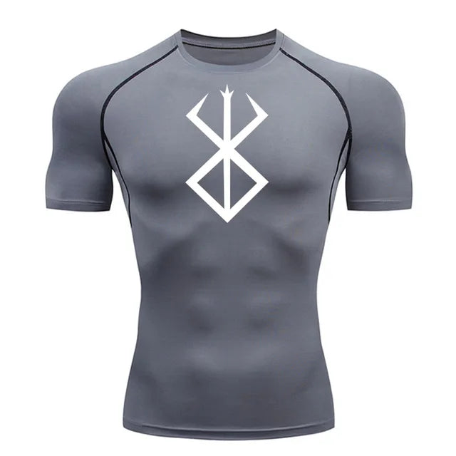 Summer Running T-Shirt Compression Short Sleeve Shirt Sportswear Men's Fitness MMA rashgarda Long Sleeves Base layer Second Skin