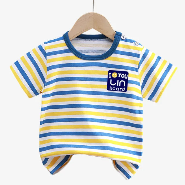 Children's Clothing T-Shirt Kids Clothes Boys Girls Summer Cartoon Tops Short Sleeve Clothes 100% Cotton Baby Clothing