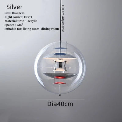 Denmark Creative Planet Globe original pendant lamp Hotel Villa Living Room Decor Kitchen Hanging Light LED Decoration Maison