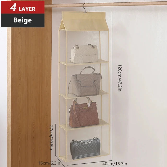 Hanging bag bag closet closet transparent bag door wall transparent sundries shoe bag hanger bag accessories