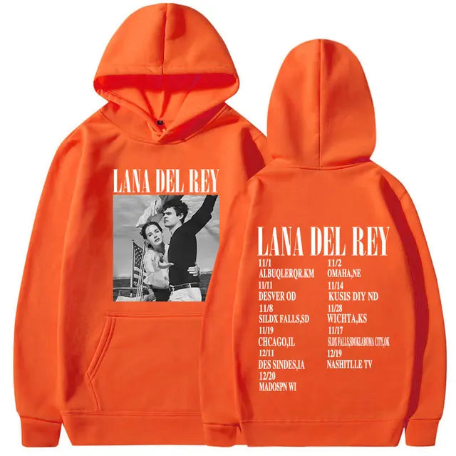 Singer Lana Del Rey Lust for Life Tour Music Album poster prints Pullover Hooded Men Women Sweatshirts Unisex Hoodie Streetwear