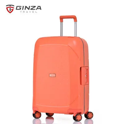 Luxury 100% PP Anti-scraping Rolling Luggage Spinner Ultra Light Travel Suitcase Hardside Luggage 20