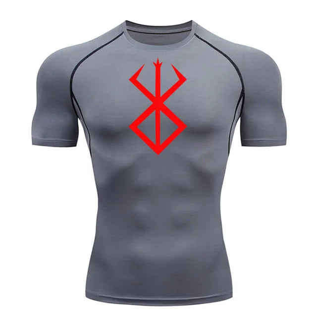 Summer Running T-Shirt Compression Short Sleeve Shirt Sportswear Men's Fitness MMA rashgarda Long Sleeves Base layer Second Skin