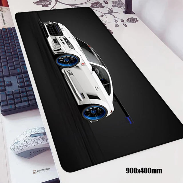 Large Gamer Mouse Pad Xxxl RS Audi Car Gaming Mousepad Company Play Mat Stitch Office Carpet Computer Desk Accessories Deskpad