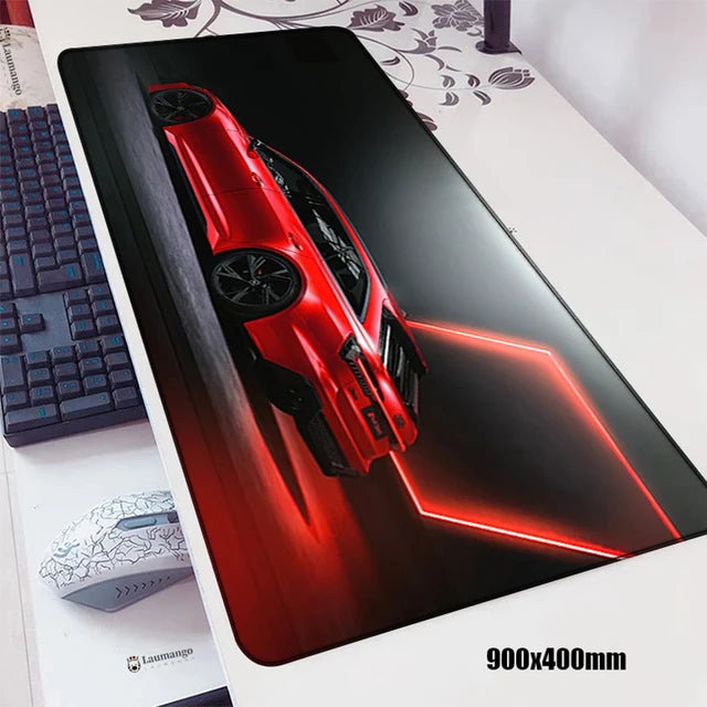 Large Gamer Mouse Pad Xxxl RS Audi Car Gaming Mousepad Company Play Mat Stitch Office Carpet Computer Desk Accessories Deskpad