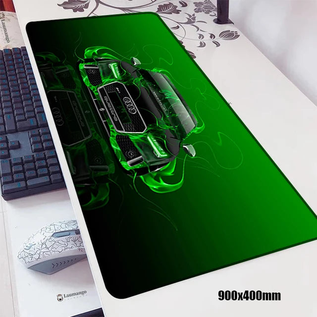 Large Gamer Mouse Pad Xxxl RS Audi Car Gaming Mousepad Company Play Mat Stitch Office Carpet Computer Desk Accessories Deskpad