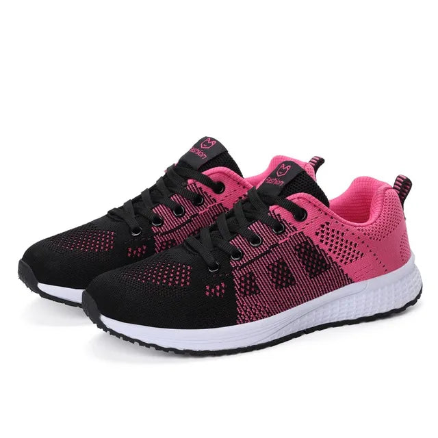 Women's Casual Flats Air Mesh Breathable Trainers Ladies Shoes Female Sneakers Women Basket Tenis Feminino