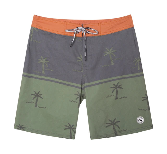 SURFCUZ Vintage Pria Celana Pendek 2-Way-Stretch Musim Panas Berenang Pendek Ringan Beachwear Swimwear Surf Beach Boardshorts untuk Pria