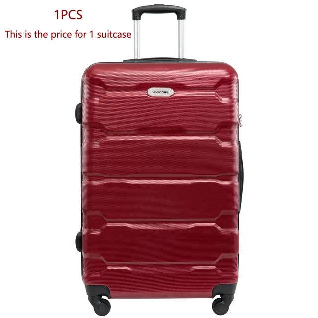 18carry on Cabin suitcase 22/26/30 inch travel suitcase on wheelsrolling luggage set trolley luggage bag case High capacity