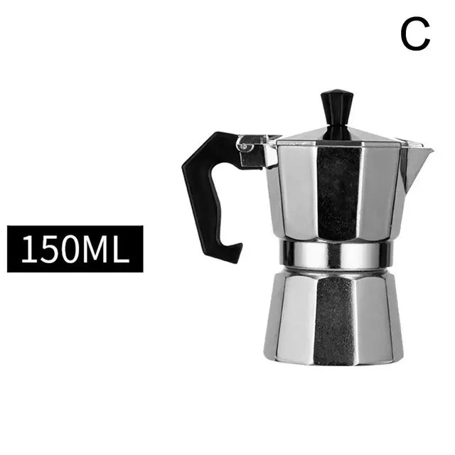 Italian Type Coffee Maker Aluminum Mocha Espresso Percolator Pot Coffee Maker Moka Pot Espresso Shot Maker Espresso Machine