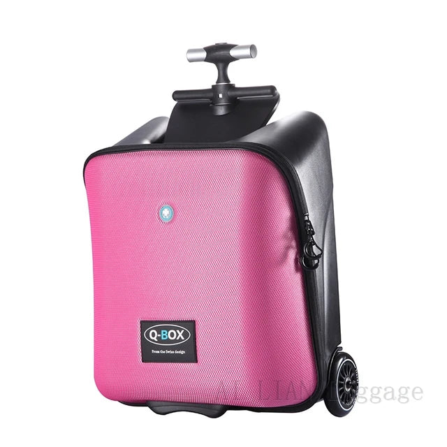 New Upgraded version baby ride on trolley luggage Lazy kids trolley case box scooter suitcase rolling luggage carry ons 20 inch