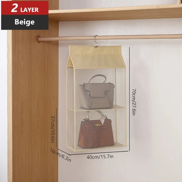 Hanging bag bag closet closet transparent bag door wall transparent sundries shoe bag hanger bag accessories