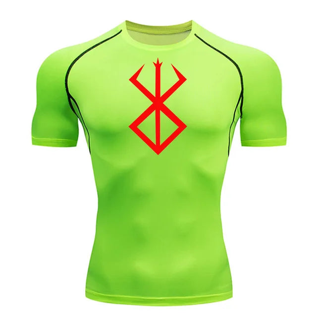 Summer Running T-Shirt Compression Short Sleeve Shirt Sportswear Men's Fitness MMA rashgarda Long Sleeves Base layer Second Skin