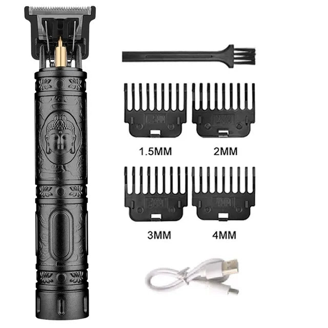 2023 Vintage T9 Professional Hair cutting machine Hair Clippers Electric Hair timmer Rechargeable Shaver Beard Trimmer for men