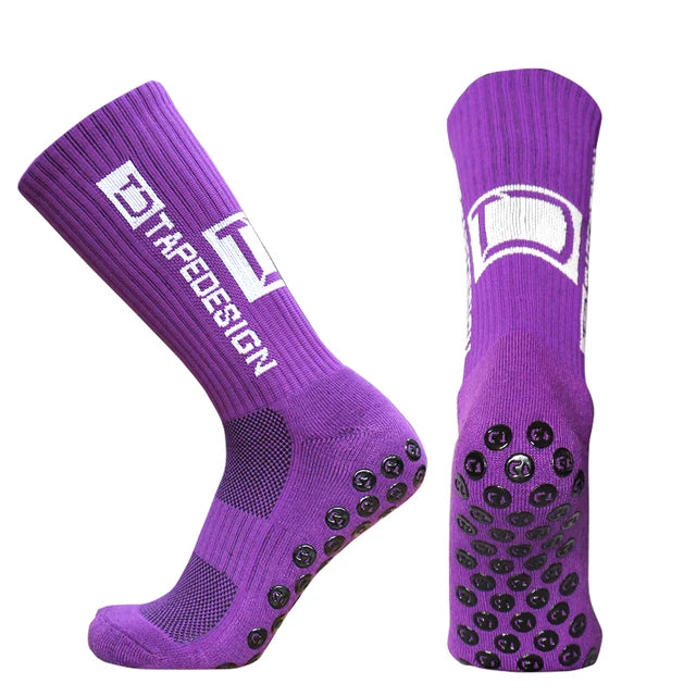 Anti-slip Football NEW TD Socks Men Women Non-slip Soccer Basketball Tennis Sport Socks Grip Cycling Riding Socks 39-45 futbol