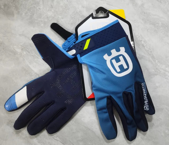 H Husqvarna ROCKSTAR Motocross Motorcycle Motorbike Rally Dirt Bike Racing Mountain Bicycle Riding Enduro Gloves Touchscreen Air