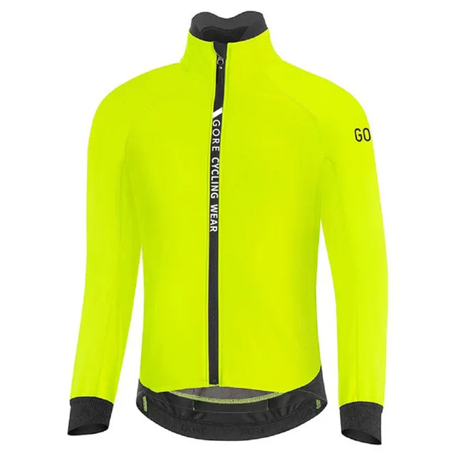 GORE Cycling Wear Thermal Fleece Cycling Jacket Men Winter Bicycle Clothing MTB Long Sleeve Tops Road Bike Jersey Wool Shirts