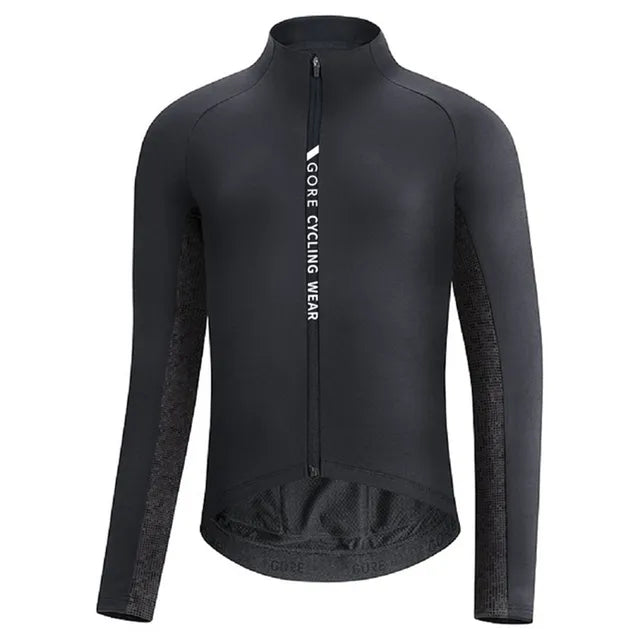 GORE Cycling Wear Thermal Fleece Cycling Jacket Men Winter Bicycle Clothing MTB Long Sleeve Tops Road Bike Jersey Wool Shirts