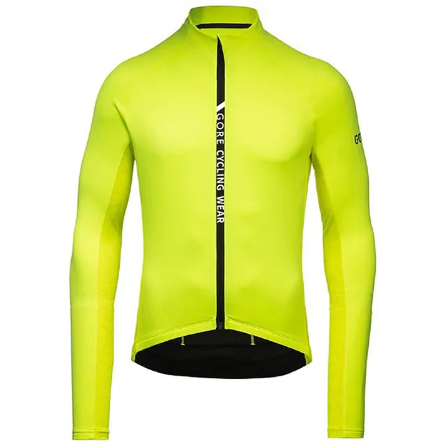 GORE Cycling Wear Thermal Fleece Cycling Jacket Men Winter Bicycle Clothing MTB Long Sleeve Tops Road Bike Jersey Wool Shirts