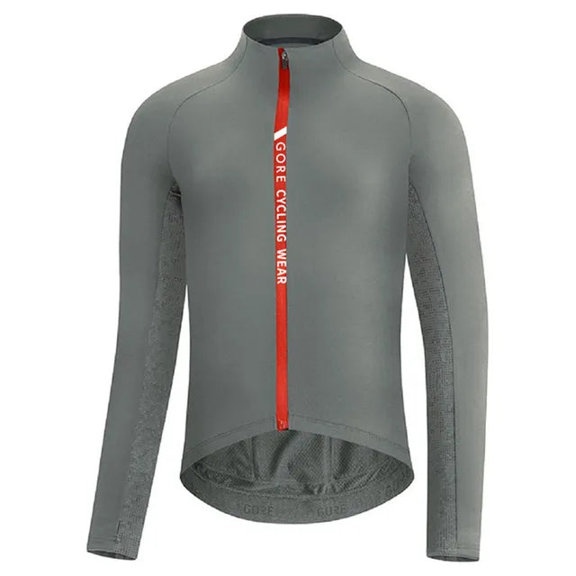 GORE Cycling Wear Thermal Fleece Cycling Jacket Men Winter Bicycle Clothing MTB Long Sleeve Tops Road Bike Jersey Wool Shirts