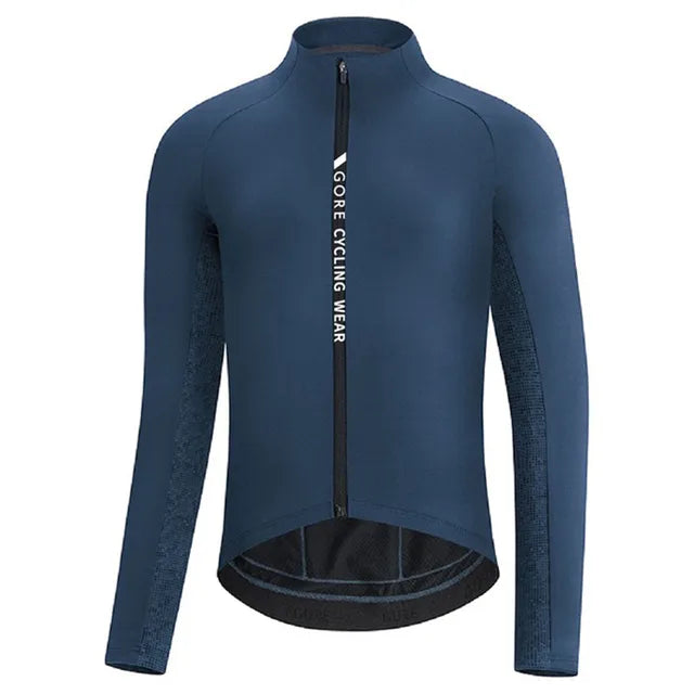 GORE Cycling Wear Thermal Fleece Cycling Jacket Men Winter Bicycle Clothing MTB Long Sleeve Tops Road Bike Jersey Wool Shirts