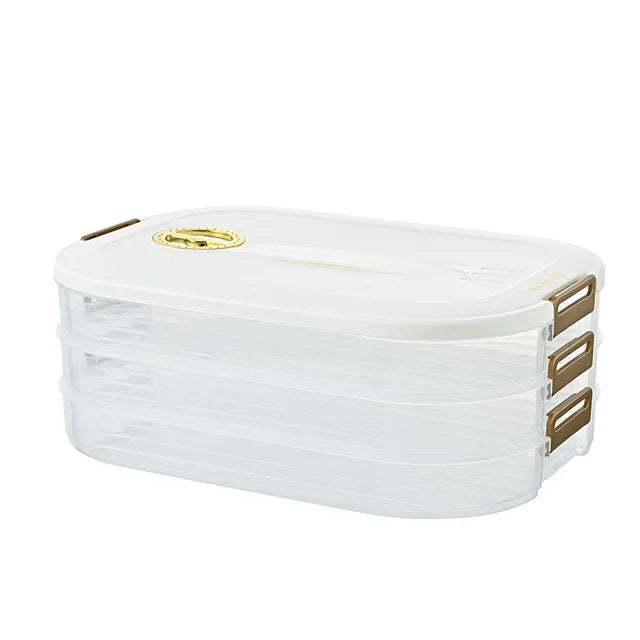 Home Frozen Dumpling Storage Box Multi-Layer Freezer Food Storage Container Case Refrigerator Special Fresh-Keeping Frozen Box