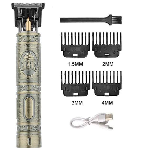 2023 Vintage T9 Professional Hair cutting machine Hair Clippers Electric Hair timmer Rechargeable Shaver Beard Trimmer for men