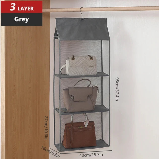 Hanging bag bag closet closet transparent bag door wall transparent sundries shoe bag hanger bag accessories