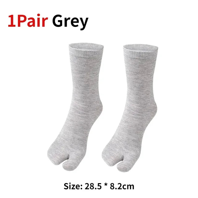 1/3pairs Japanese Men Women Soft Fiber Two Finger Socks Kimono Flip Flop Sandal Split Anti Friction Supplies Shoe Decoration