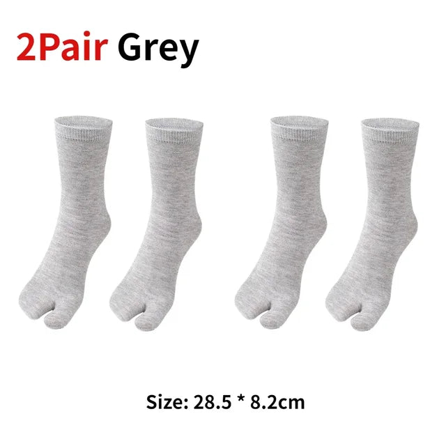 1/3pairs Japanese Men Women Soft Fiber Two Finger Socks Kimono Flip Flop Sandal Split Anti Friction Supplies Shoe Decoration