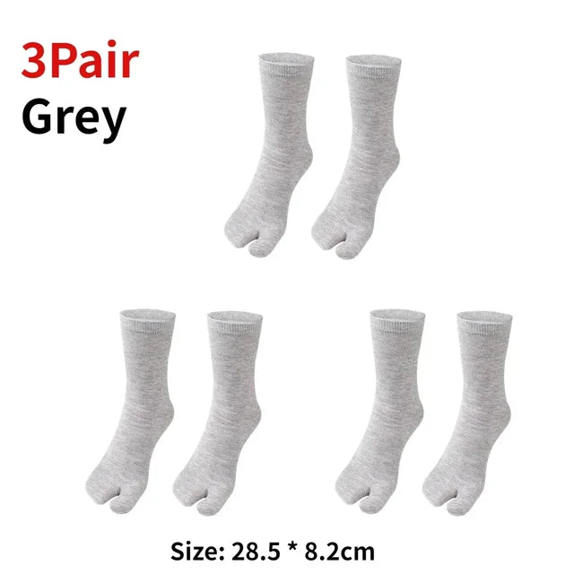 1/3pairs Japanese Men Women Soft Fiber Two Finger Socks Kimono Flip Flop Sandal Split Anti Friction Supplies Shoe Decoration