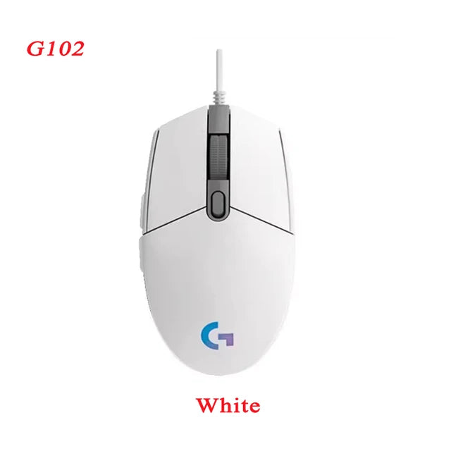 LOGITECH G102 Wired Mouse Second Generation Desktop Computer E-sports Gamer Peripherals Free Shipping Red Dragon Special Mouse