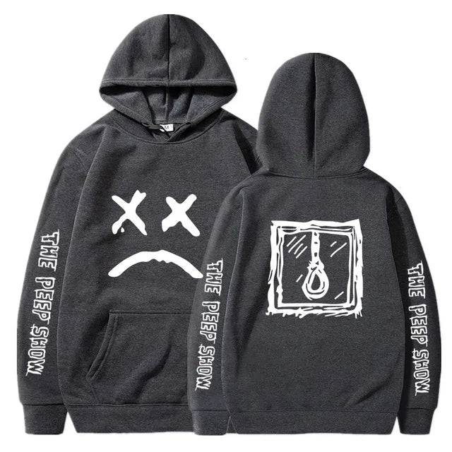 Hip Hop Lil Peep Hoodies Hell Boy Men Women Hooded Pullover Male Female Sudaderas Cry Baby Hood Hoddie Sweatshirts