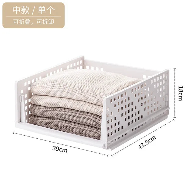 Foldable Layer-type Storage Tools Clothing Pants Storage Rack Study Bedroom Closet Storage Rack Drawer Type Storage Storage