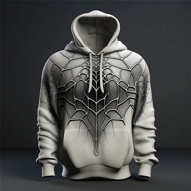 Fashion Leisure Hoodies for Men Anime Element Pattern Large Size Loose Hooded Shirt 2023 Trend Style Sports Clothing Male Tops