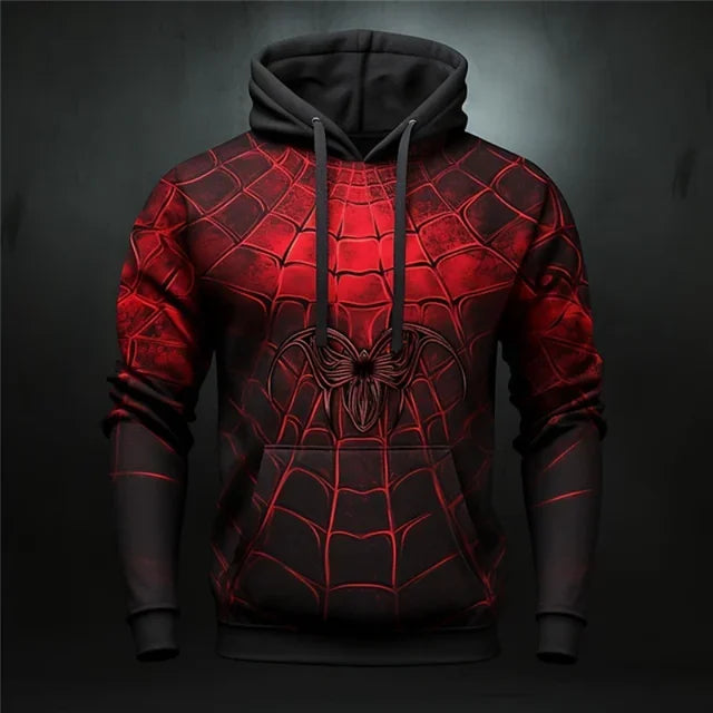 Fashion Leisure Hoodies for Men Anime Element Pattern Large Size Loose Hooded Shirt 2023 Trend Style Sports Clothing Male Tops