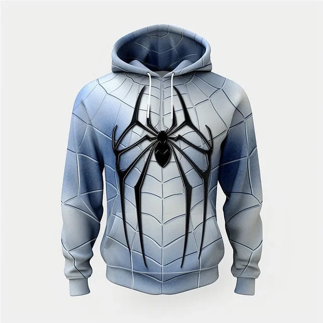 Fashion Leisure Hoodies for Men Anime Element Pattern Large Size Loose Hooded Shirt 2023 Trend Style Sports Clothing Male Tops