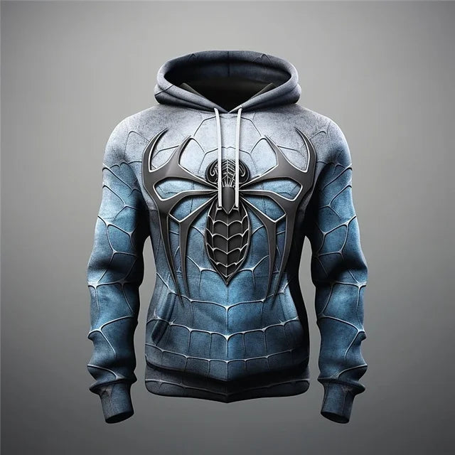 Fashion Leisure Hoodies for Men Anime Element Pattern Large Size Loose Hooded Shirt 2023 Trend Style Sports Clothing Male Tops