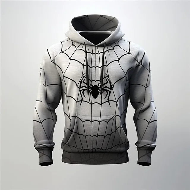 Fashion Leisure Hoodies for Men Anime Element Pattern Large Size Loose Hooded Shirt 2023 Trend Style Sports Clothing Male Tops