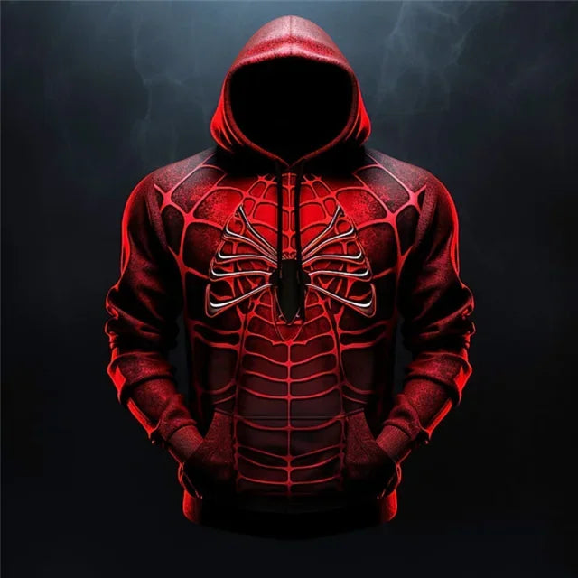 Fashion Leisure Hoodies for Men Anime Element Pattern Large Size Loose Hooded Shirt 2023 Trend Style Sports Clothing Male Tops