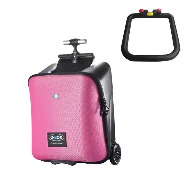 New Upgraded version baby ride on trolley luggage Lazy kids trolley case box scooter suitcase rolling luggage carry ons 20 inch