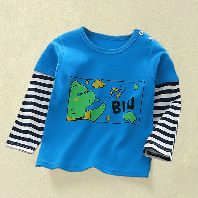 Children's Clothing Boys Girls T-Shirt kids clothes Cartoon Tops Long Sleeve Baby Clothing Autumn Winter Cotton Print Sweatshirt