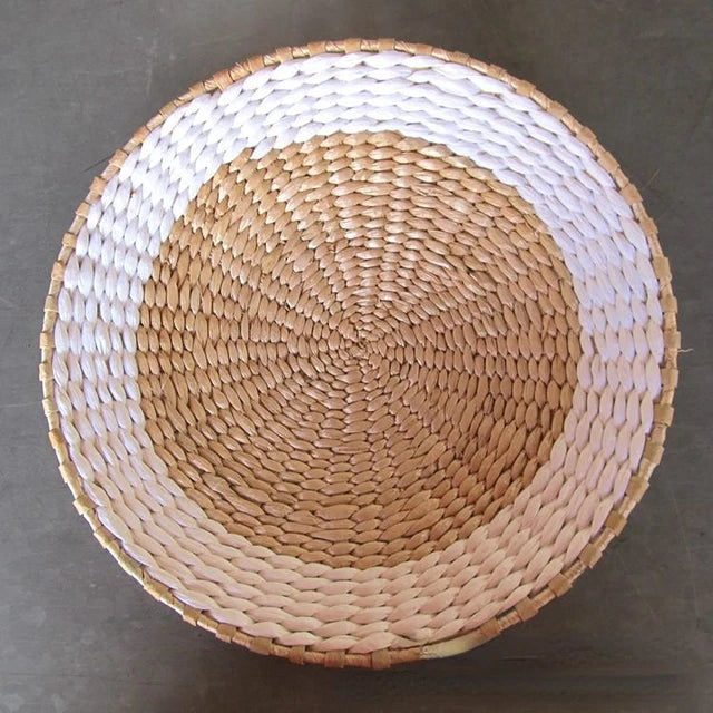 Creative Combination Wall Decoration Rattan Grass Weaving Straw Plate for Home Decor Livingroom Bedroom Background Decoration