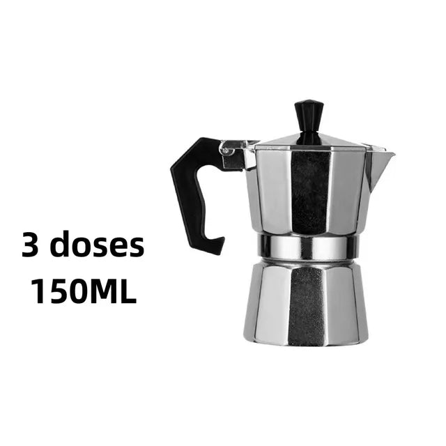 Italian Type Coffee Maker Aluminum Mocha Espresso Percolator Pot Coffee Maker Moka Pot Espresso Shot Maker Espresso Machine